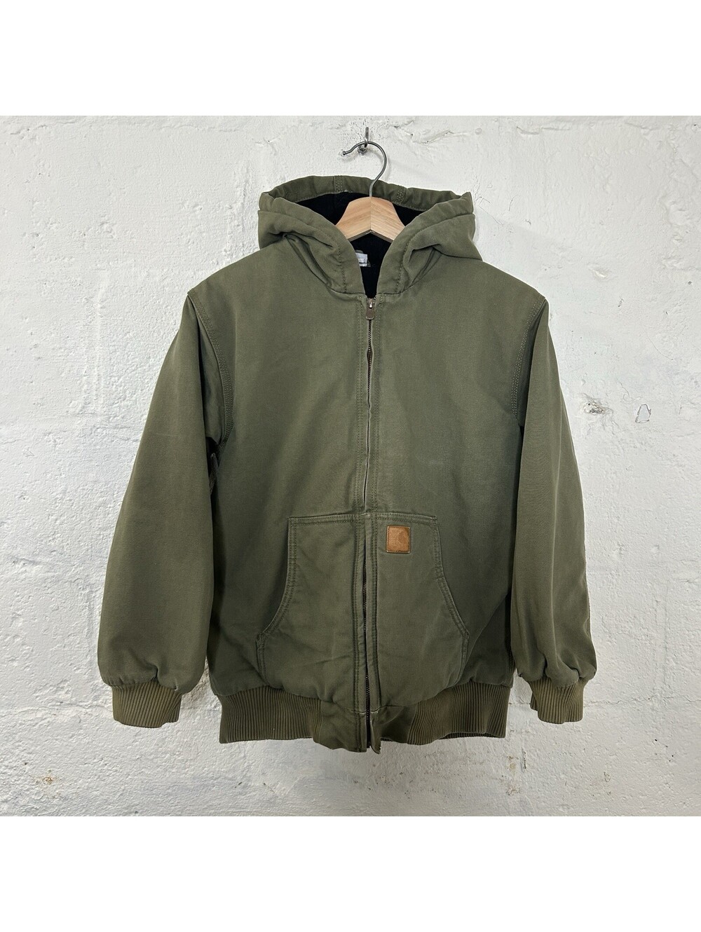 Vintage Carhartt Hooded Active Jacket “Olive Green” J130